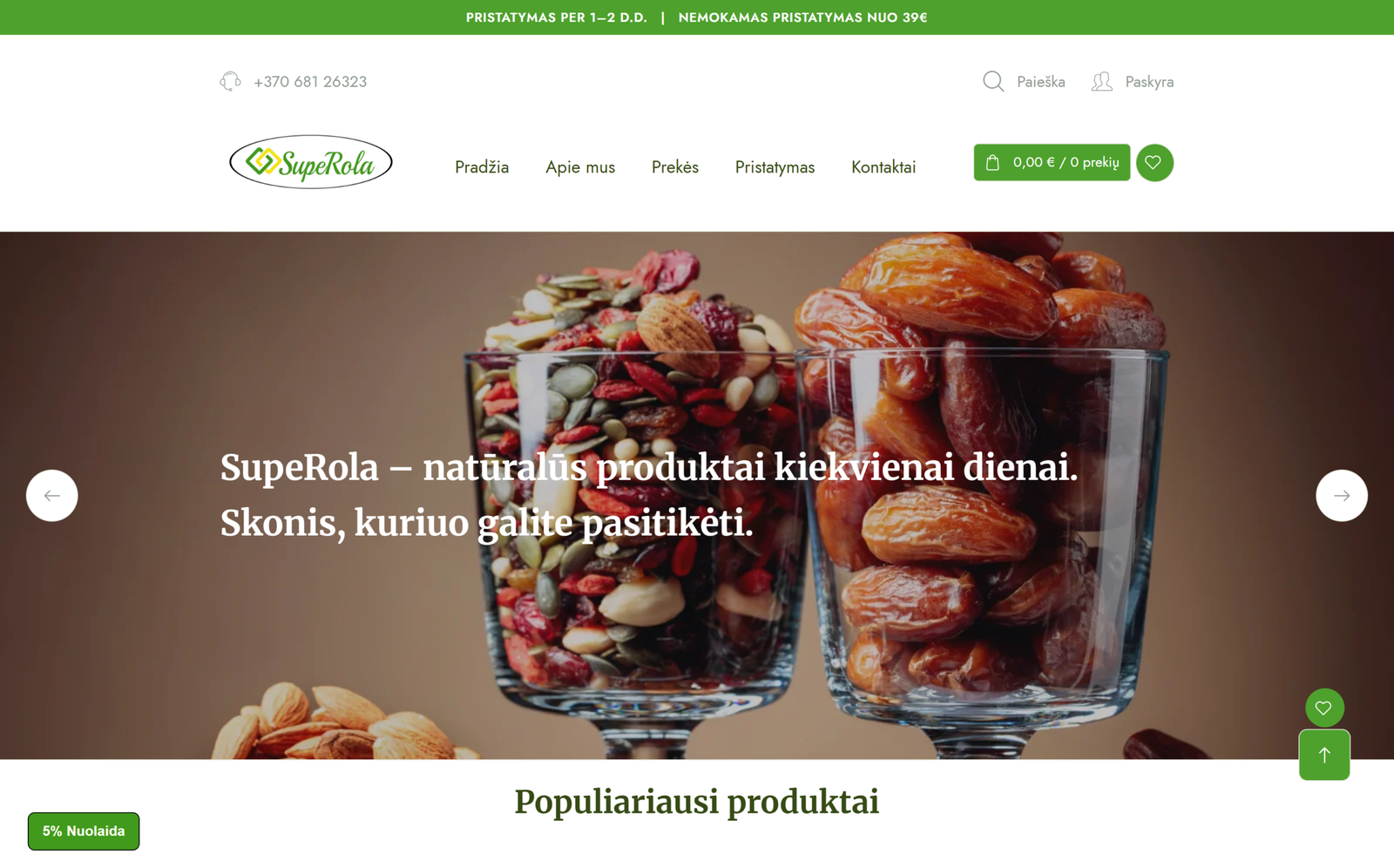 el parduotuvių kūrimas
